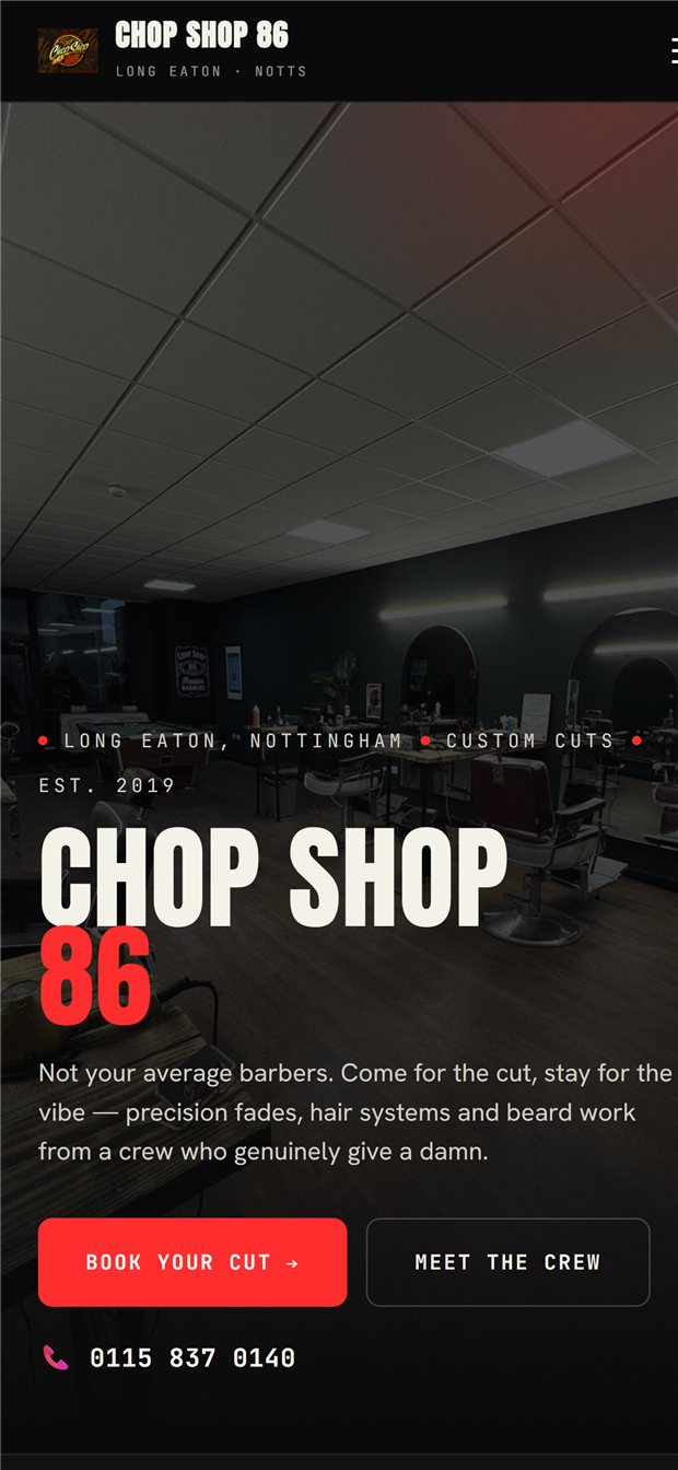 Chop Shop 86 — a live BossBooks shop